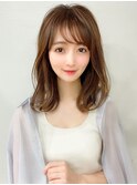 錦糸町 オリーブグレージュ/透け感/シースルー/ウェットヘア