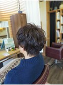 ショート×スタイリッシュパーマ×ハイライト