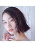 【カラー】髪に優しいカラー＋クレンジングトリートメント（ブロー込）