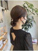 シニヨンアレンジ