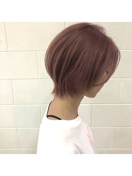 アフィニティー(AFINITY) ショートボブ×ピンクベージュ