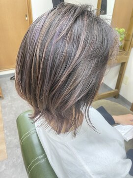 東京ヘアーサロン ラベンダーアッシュ/20代/30代/40代/北本/桶川/鴻巣/レイヤー