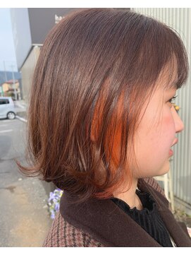 ソラ ヘアーメイク(SORA HAIR MAKE) オレンジインナーカラー