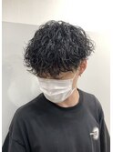 波巻きパーマ マッシュ 波巻きスパイラル スパイラルパーマ