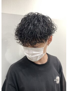 リヴ オオサカ(LIV OSAKA) 波巻きパーマ マッシュ 波巻きスパイラル スパイラルパーマ