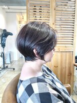 ボタニカル(BOTANICAL)&nbsp;ナチュラル顔まわりレイヤーショート 暗髪ブラウン