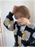 まるみショート×水素カラー