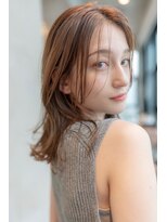 ケアリー 大泉学園(Carelly)&nbsp;大人かわいい前髪セシルカットココアブラウンフリンジウェーブ