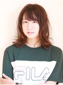ふわっと軽いナチュラルミディアムボブ♪