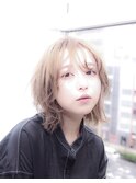 こなれミディ  ネビージュ 前髪カタログ ボブルフ