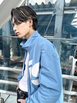 ノラ シブヤ(NORA)&nbsp;メンズハイライトセンターパート・メンズブリーチ・ハイトーン