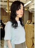 yuka__long perm  ウエットヘア