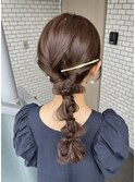 編みおろし 参列ヘア イベントヘア デートヘア ヘアセット
