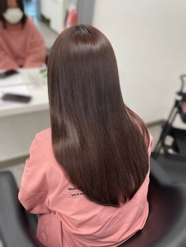 ガルボヘアー 桟橋店(garbo hair) アッシュブラウンつや髪オイルカラー高知美容院