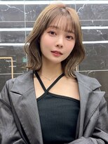 サイン 渋谷(SIGN)&nbsp;レイヤーボブレイヤーカットグレージュブリーチ無し