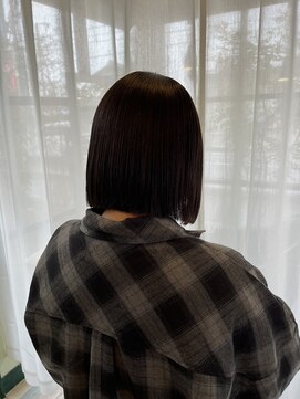 ネオエストログ(NeoestLog) 切りっぱなしボブ×縮毛矯正