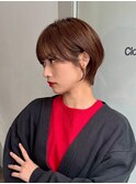 ショートカット/髪質改善縮毛矯正白髪ぼかしレイヤーカラーボブ