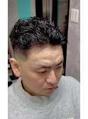 高円寺メンズ極道パーマ×ミドルフェード/メンズ/高円寺/眉毛