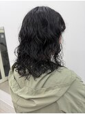 黒髪カタログ/クラゲヘアー/オリーブグレー/松戸駅