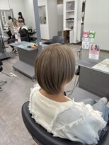 ガルボヘアー 桟橋店(garbo hair) ハイトーンヘーゼルベージュ高知美容院