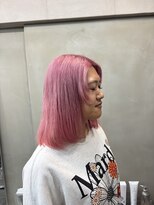 ファビ 渋谷(Fab)&nbsp;くびれヘア/暗めカラー/アプリコットオレンジ/縮毛矯正