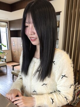 ゼンドット キョウト(Zen. kyoto) 髪質改善カラー艶感グレー