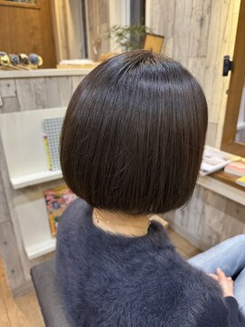 きのま 東白楽 東神奈川 前回美髪矯正→髪質改善カラー