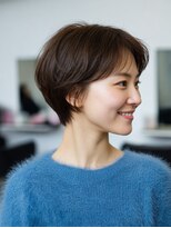 ラファンジュ ヘアー クレオ(Rohange hair Creo)&nbsp;ジェンダーレス ショート 前髪あり ハンサムショート