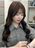 ダークパープルナチュラルショート夏のヘアアレンジ渋谷