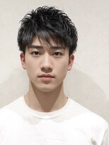 ナル バイ マグ 長野店(nalu BY MAG) ツーブロック×アップバング◎ワイルドビジネスアッシュブラック