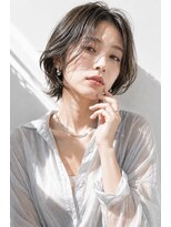 アッシュ 学芸大学店(Ash) ショートボブ/大人女性/アッシュグレー/白髪ぼかし/脱白髪染め
