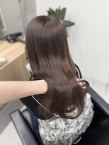 ペレ 原宿(PELE)&nbsp;ダークパープルナチュラルショート夏のヘアアレンジ原宿