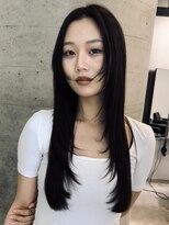 六本木美容室 ヒロオ(HIROO)&nbsp;大人の艶感ロングレイヤー/顔まわりレイヤー