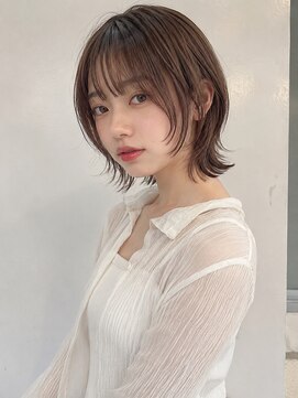 フリー(Free) 20代30代40代50代似合わせショートマッシュボブフレンチバング