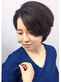 ワンサイドショートボブ　【土浦店】×30代