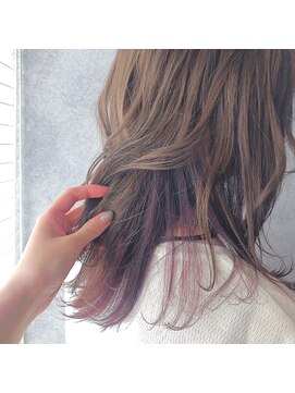 ヘアサロンM 新宿 外ハネボブ/アッシュブラウン/ネオウルフ/デザインカラー