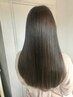 カット＋艶ストレート＋カラー￥19300～