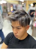 アップバンクツーブロックショート  <理容室>/メンズ/バーバー