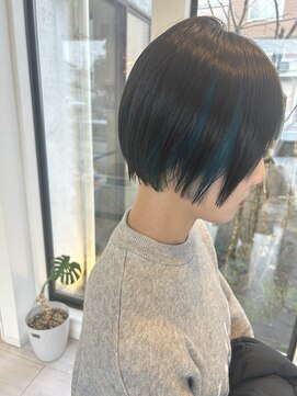 バース ヘアデザイン(Birth hair design) インナーカラーグリーン