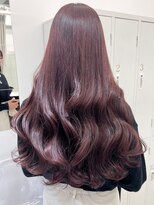 ランテルディ 渋谷(LANTERDIT)&nbsp;ピンクブラウン　バイオレットカラー　深めカラー　ロング