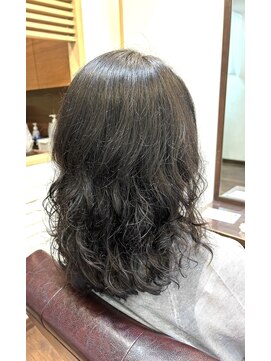 ヘアー グリーン(hair green) ゆるふわパーマスタイル40代50代60代