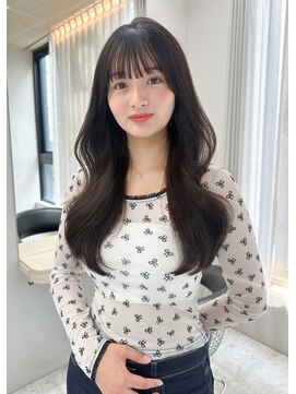 ボタン テンジン(VOTAN tenjin) 【votan_はまひ】髪質改善/アッシュブラック/レイヤーロング