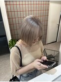 デザインカラー/レイヤーカット/ウェットヘア/オリーブベージュ