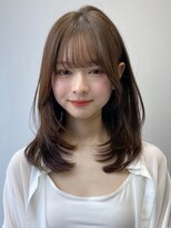 小顔 美髪 レイヤーカット イメチェン ワイドバング"