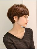 20代30代レイヤーショートひし形クールショート耳掛けショート