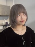 イメチェン/ホワイトブロンド/外ハネボブ/美髪/名古屋/名駅
