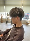 波巻きパーマ