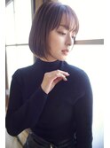 大人上品ミニボブ20代30代40代/シースルーバング[船橋]