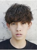名古屋シャドウパーマツイストスパイラルパーマメンズ無造作ヘア