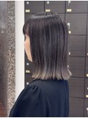 シャドーグレージュストレートボブ